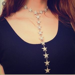 Gorgeous long y-shaped star choker.